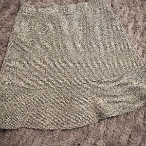 LOFT Gray A-Line Mini Skirt for Casual Wear